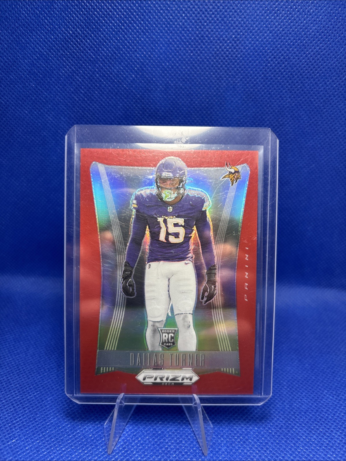 2024 Panini Prizm Deca - Dallas Turner #205 Red Prizm /199 (RC)