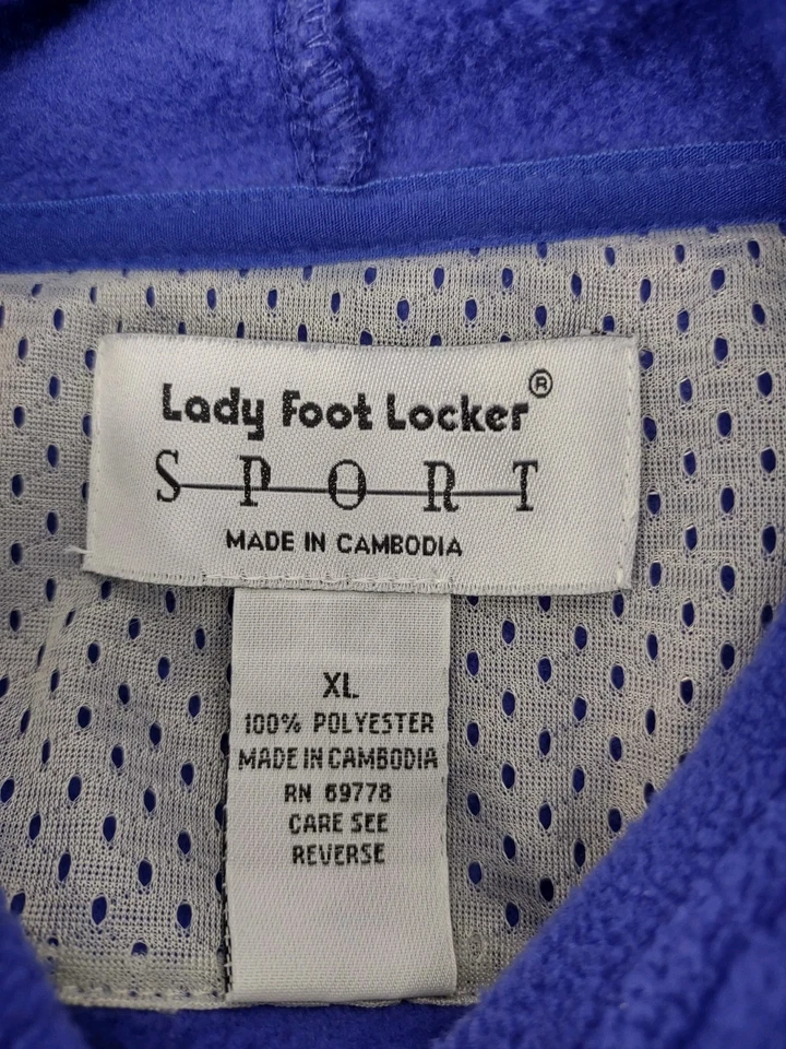 Sudadera con Capucha Deportiva Polar Dama Foot Locker Talla XL Bolsillos Manga Larga Usada en Excelente Condición Foto 4 de 4