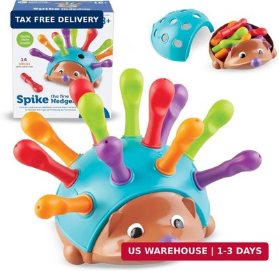Learning Resources Spike The Fine Motor Hedgehog - Toddler Montessori Toys, Stac
