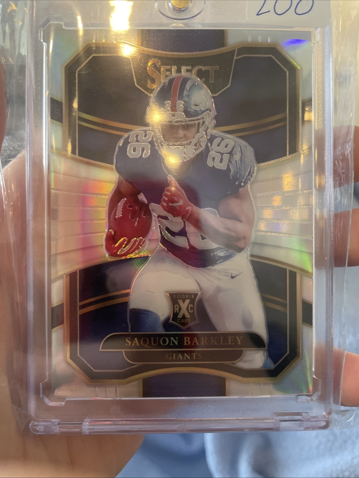 2017 Panini Select - 2018 XRC Saquon Barkley #306 Silver Prizm RB1 (RC)