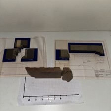 Base Trim.  2 Piece Set Moulding Knives-Weinig/Schmidt/M-3-HS Corrugated Knives.