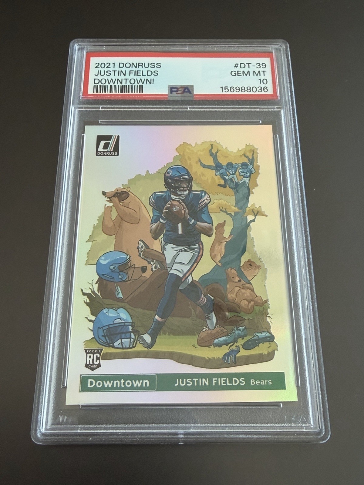 Justin Fields Panini Donruss Downtown #DT39 Base