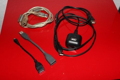USB 2.0 Kabel als Verlängerung mit Micro/Mini-USB Adapter