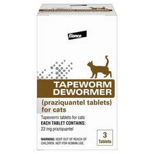 Elanco Tapeworm Dewormer praziquantel tablets for Cats and Kittens 6 Weeks and