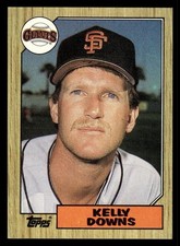 1987 Topps #438 Kelly Downs Rookie Card San Francisco Giants. rookie card picture