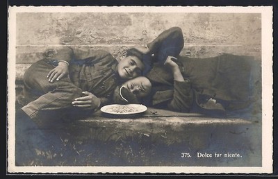 Ansichtskarte Neapel / Napoli, Dolce far niente 1926 