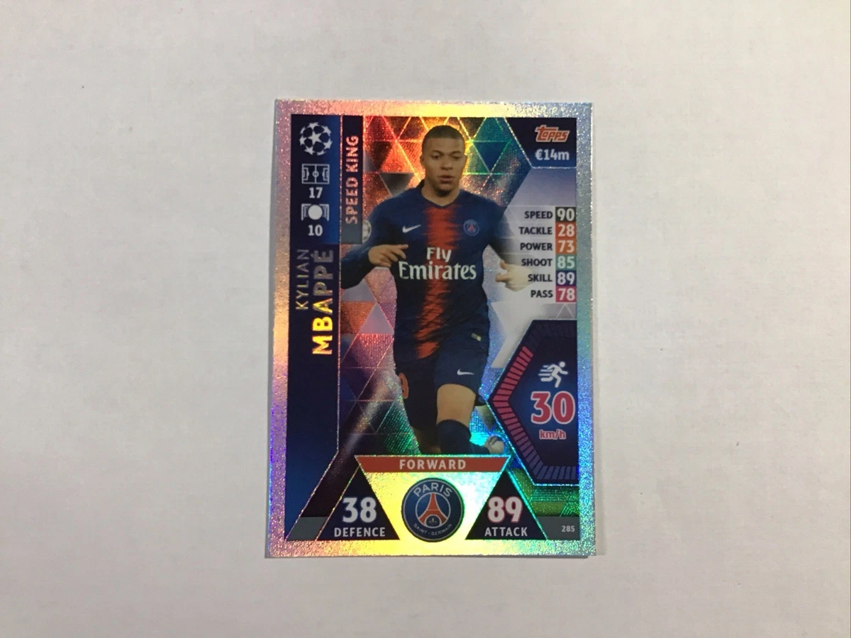 2018-19 Topps UEFA Champions Match Attax - Kylian Mbappé #285 for