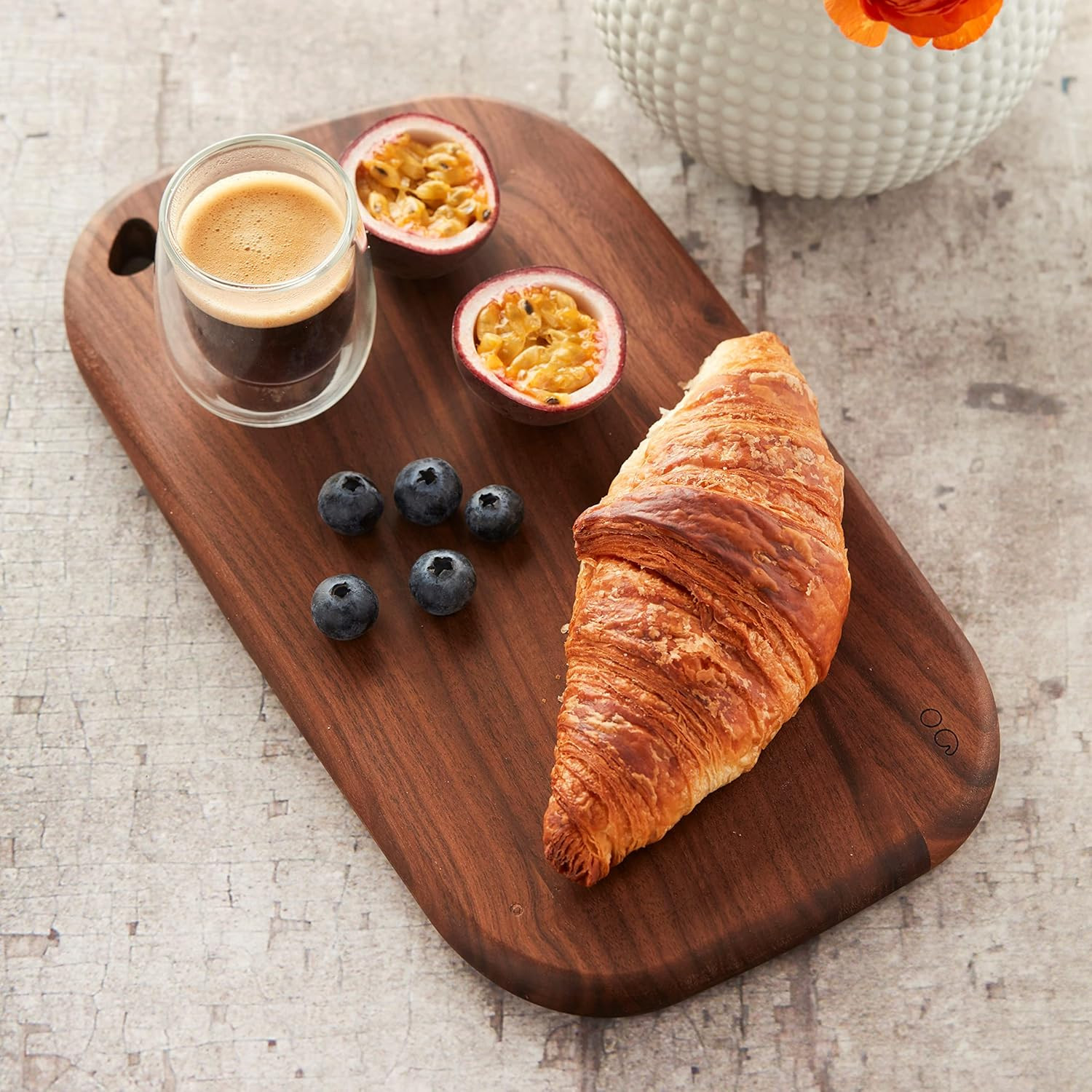 Tagliere in Legno Di Noce, Perfetto per Servire Snack E Formaggi, 30 X 17 Cm - 2