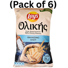 Lay s Wholegrain Sea Salt Healthy Potato Chips/Crisps 95g Pack Of 6