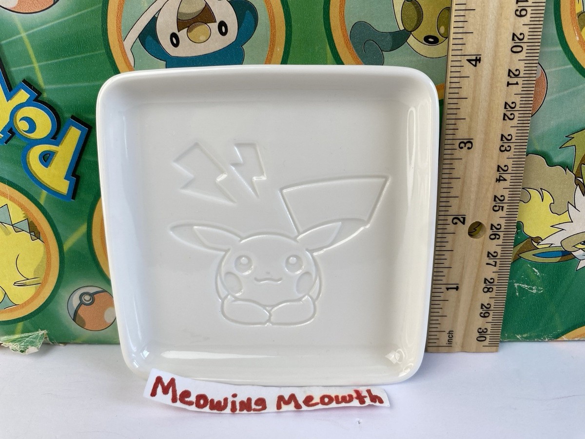 Pokemon PIKACHU Soy Sauce dish glass tray plate box 2021 (plush
