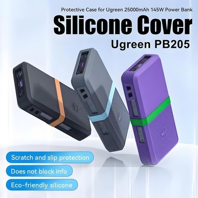 Silicone Protective Cover Case for Ugreen PB205 145W 25000mAh Power Bank Sleeve
