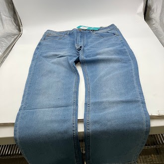 МУЖСКИЕ ДЖИНСЫ 7GROOVE ПРЯМЫЕ ДЖИНСОВЫЕ - РАЗМЕР: МУЖСКИЕ 34/30 - LT. синий