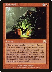 Kaboom! 214/350 Onslaught Magic: The Gathering Rare