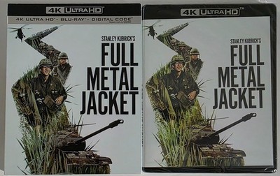 NEW FULL METAL JACKET 4K ULTRA HD BLU RAY 2 DISCS + RARE OOP SLIPCOVER SLEEVE