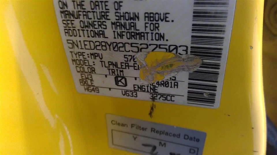 Used Rear Right Door Interior Trim Panel fits: 2002 Nissan Xterra  Grade A - Image 4 of 4