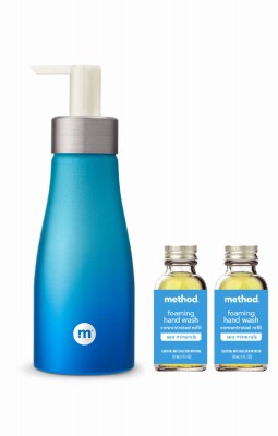 Schäumende Handwäsche Starter Kit, Meeresmineralien, (1) 10 Unzen Flasche & (2) 1 Unze Minen