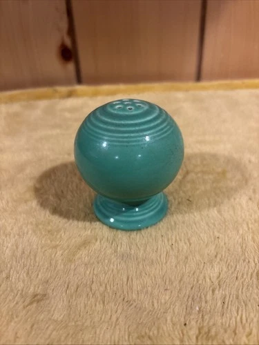 Vintage Fiestaware Green Single Salt Pepper Shaker Fiesta Ball