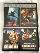 Kickboxer 1 &2/ Black Mask Jet Li/Bloodsport 4 Van Damme /W/CASE