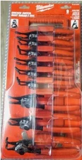 Milwaukee Snap Ring Pliers Set 9 PC 48-22-6539 NEW