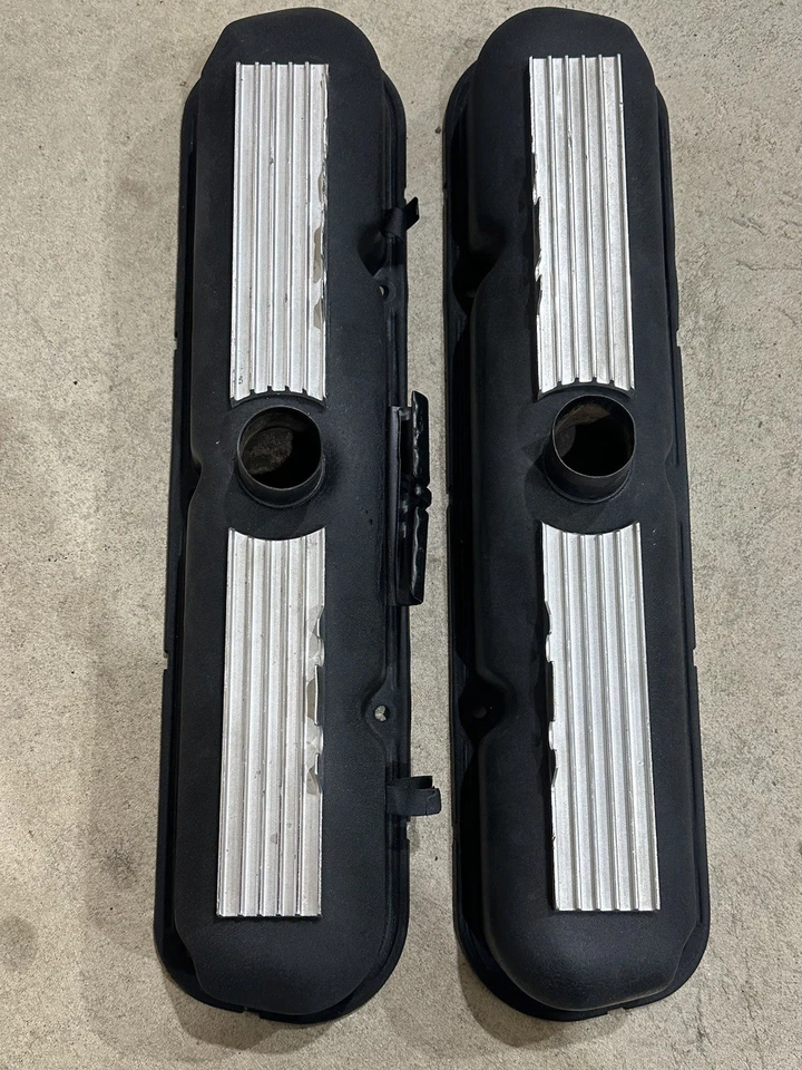 MoPar 273 1966 Commando cubiertas de válvula arrugas negras Plymouth Cuda Dodge Dart 66 Foto 2 de 4