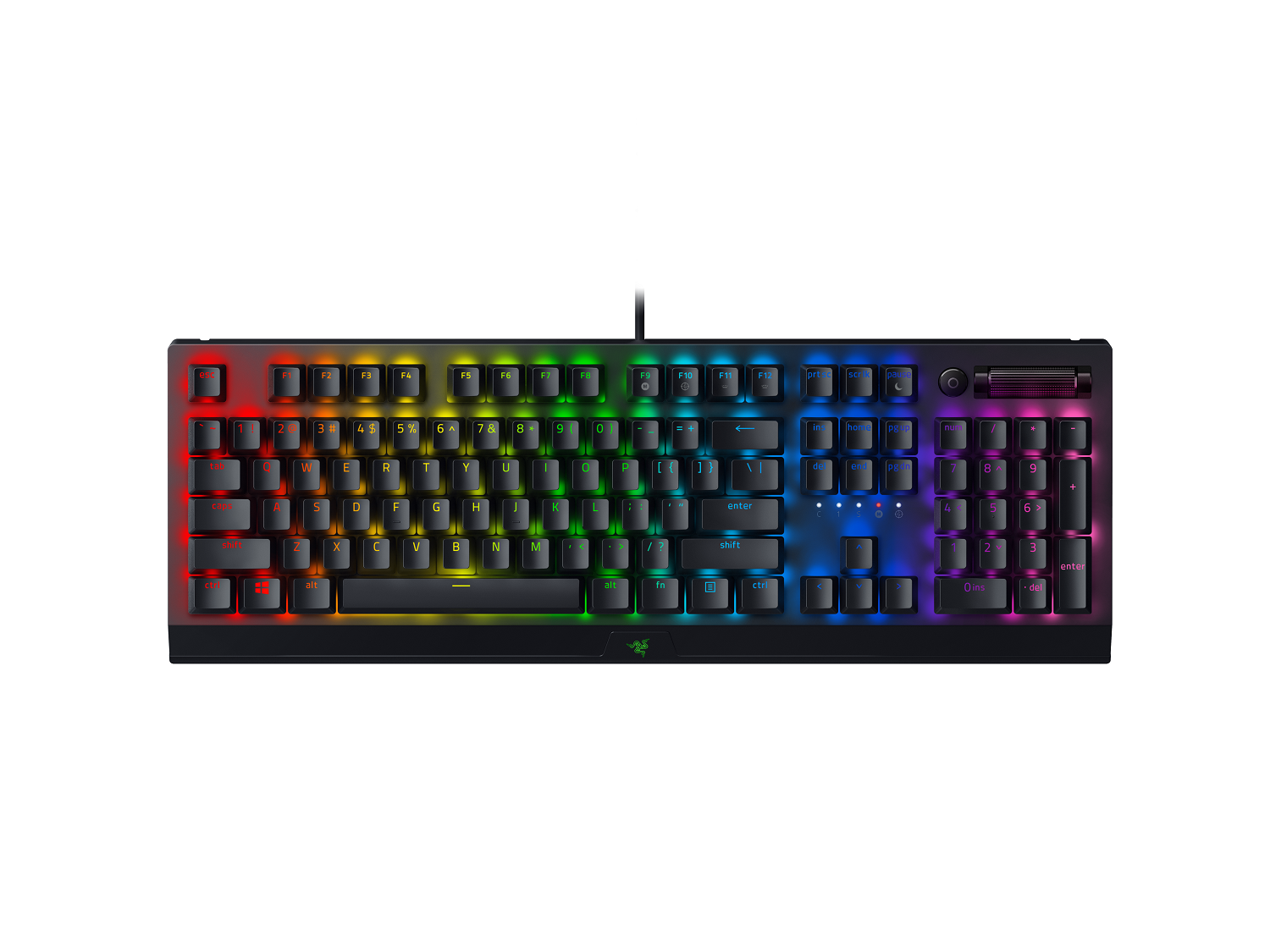 Razer BlackWidow V3 Mechanical Gaming Keyboard - Green Switch - Black - US