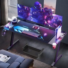 160/180cm Gaming Escritorio Ergonómico Gaming Mesa PC Mesa Ordenador