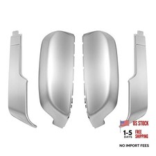 Side Mirror Cover Cap Trims Compatible with Silverado Sierra 2500 3500 Chrome