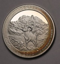 2012 S US Washington Quarter Denali -Alaska  90% Silver Proof  Ex Limitd Ed. Set