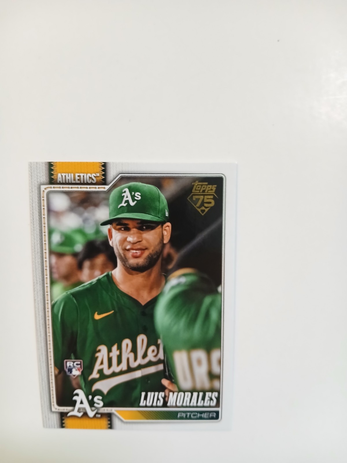 2026 Topps Series One Luis Morales OAK As #259 Golden Mirror Variation Rookie
