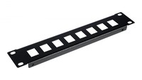 EZKP-10-B Equip Patchpanel 10 mit Keystone Montage 1U schwarz Patch-Panel ~D~