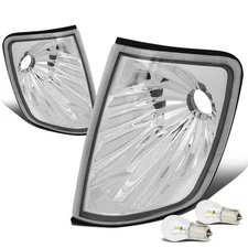 Fit 1986-1993 Mercedes W124 E-Class Front Bumper Corner Light Turn Signal Lamps