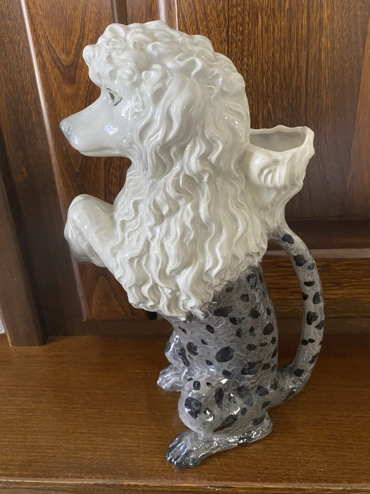 ANCIEN PICHET CANICHE ABSINTHE EN BARBOTINE ST CLÉMENT KG CHOCOLAT ROYAT POODLE - Photo 4/4