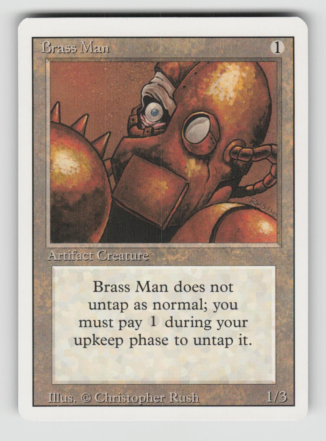 Brass Man Uncommon Revised Edition Magic: The Gathering Near Mint