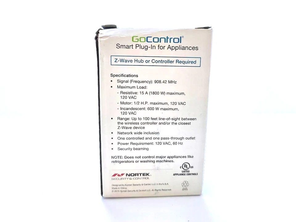 💥Go Control Smart Plug-in For Appliances PS15Z-2 Z-Wave - NEW OLD STOCK💥 - Image 2 of 4