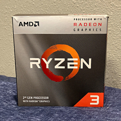AMD Ryzen 3 3200G 4-Core 3.6GHz Socket AM4 w/ Radeon Graphics Cooler Included!