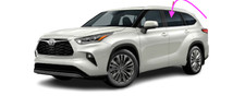 Fits: 2014-2019 Toyota Highlander Driver Side Rear Left Door Window Glass