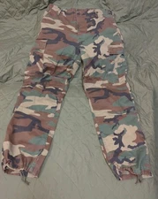 Military Combat Pants Mil-tec Woodland Camo Large Long