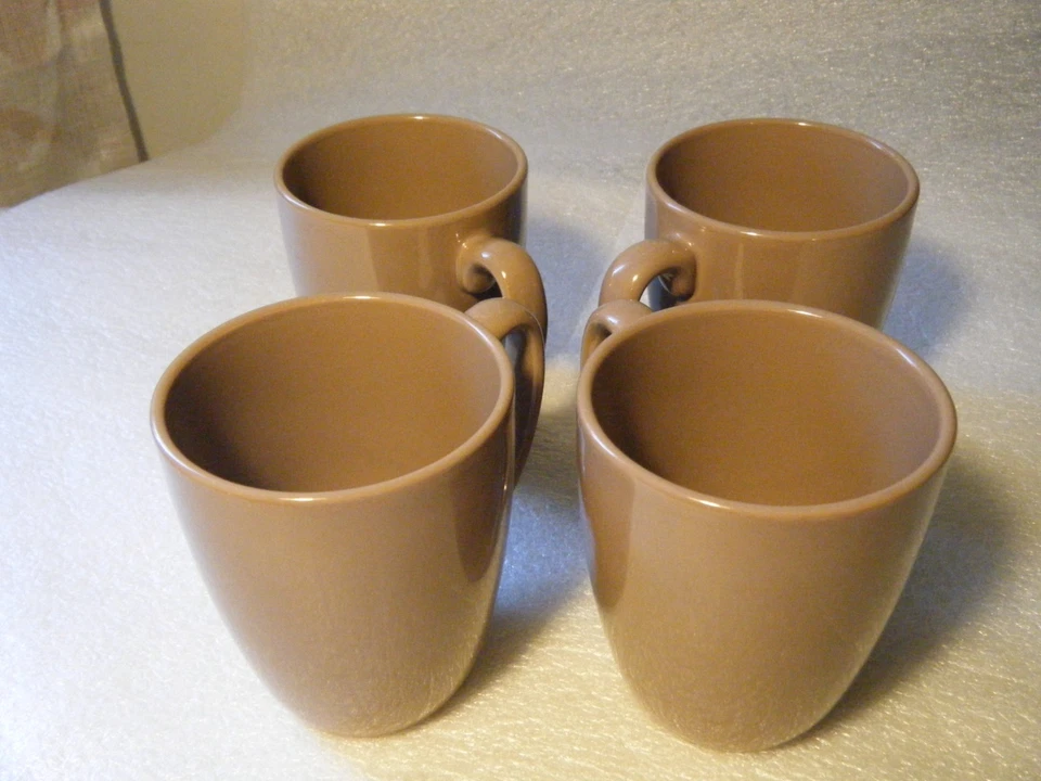 Juego de 4 tazas de café marrón chocolate gres Corelle Coordinates Foto 2 de 4