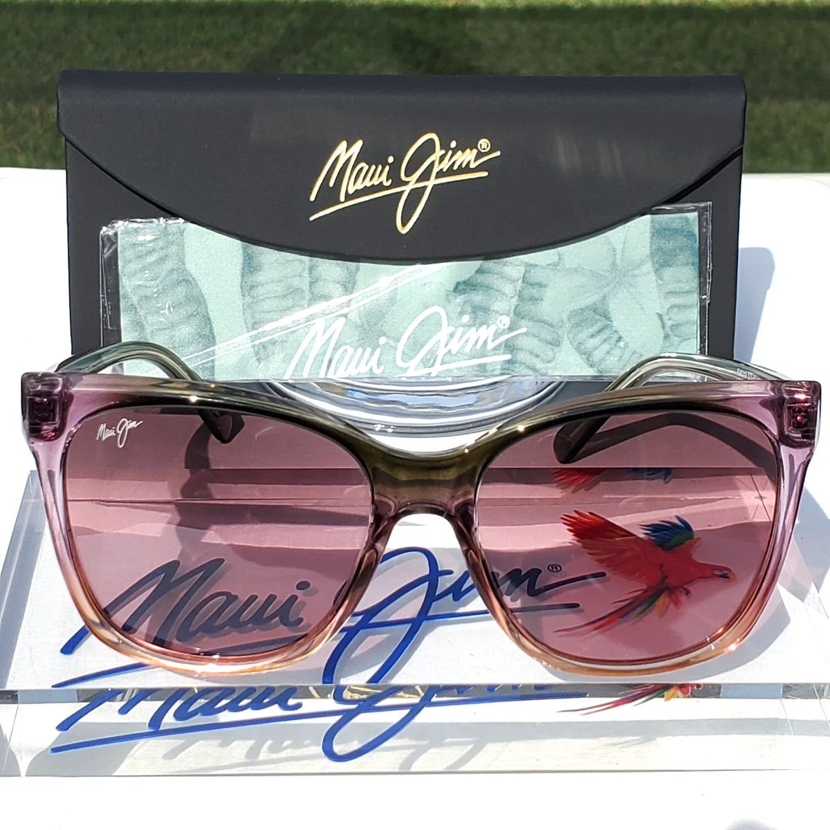 Diff Eyewear “Sandra” Translucent Pink Square Sunglasses - NWOT Pink Square Sunglasses for Women with Vintage for sale | eBay main image 3