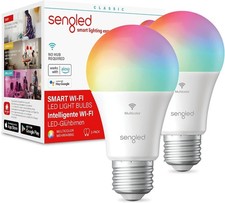 Image of Sengled LED Smart Bulbs E27 Multicolor WiFi Dimmable 7.8W 2 Pack Alexa