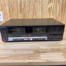 Sony Stereo Duel Cassette Deck TC -W3 Powers Up Parts Or Repair