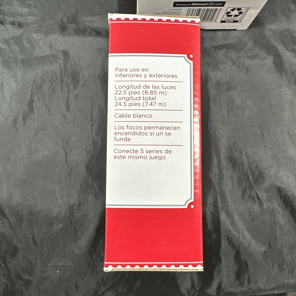 LOT of 4 Holiday Time 100 Blue Mini Christmas Wedding Lights 24.5ft White Wire - Image 3 of 4