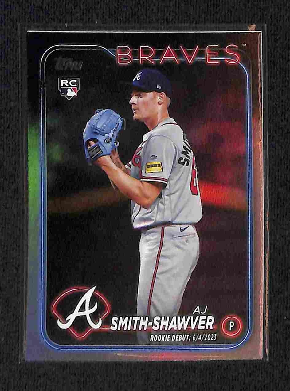 2024 Topps Update AJ Smith-Shawver Rainbow Foil #US316 (RC)