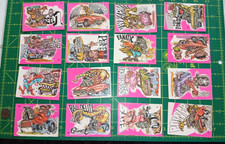 X16 LOT OF Donruss Odd Rods Sticker Card May/May Not Stick due to Age
