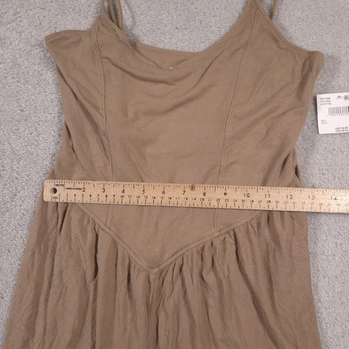 American Eagle Jumpsuit Womens Large Soft & Sexy Rib Wide Leg Spaghetti Strap - Picture 9 of 16