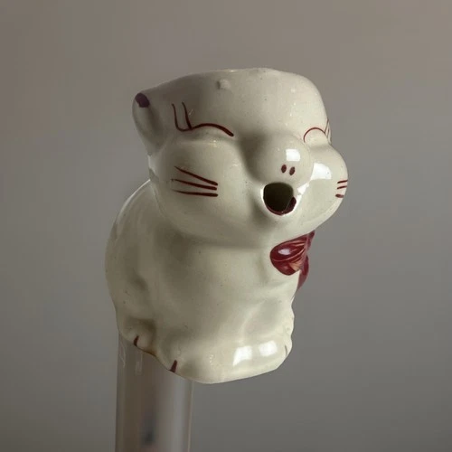 Vintage Shawnee Pottery Puss N Boots Ceramic Cat Creamer 1947 4 3/4"