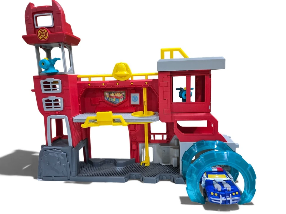 Transformer Rescue Bots Griffin Rock Firehouse Headquarters + Dr. Morocco, Shark - Image 3 of 4