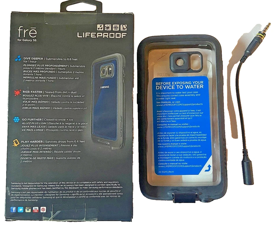 Funda LifeProof Free para Samsung Galaxy S6 - Negra Foto 2 de 2
