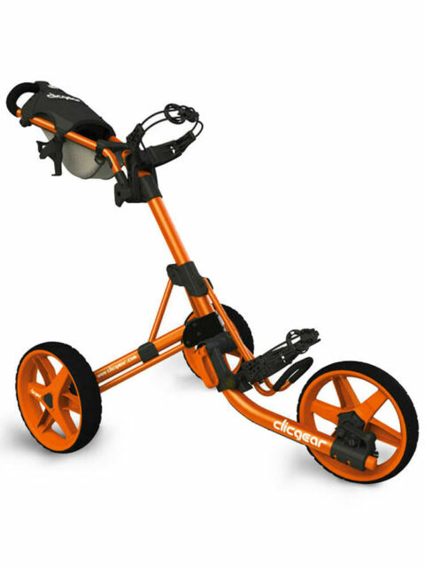 Clicgear 3.5+ 3-Wheel Foldable Golf Trolley - Orange for