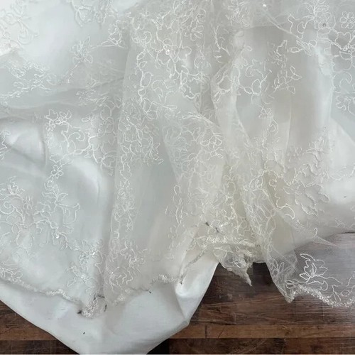 Casablanca Bridal Whimsical Wonder C1772 Wedding Dress Cream Sz 14 - Picture 15 of 16